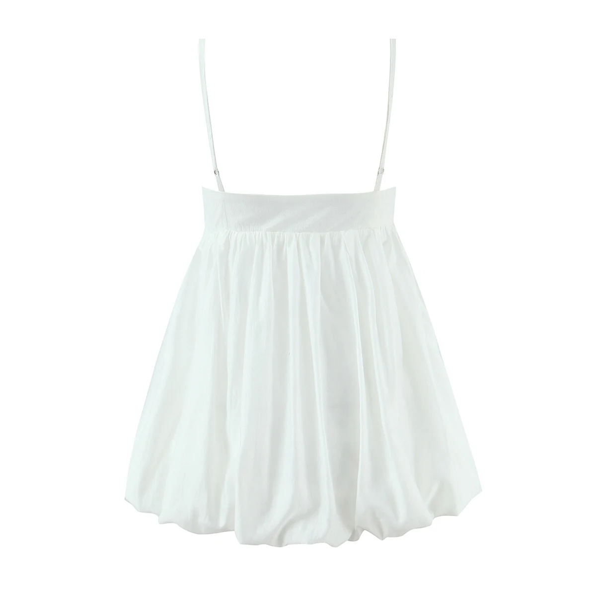 Spring Summer Sexy White Camisole Women Side Zipper BUD Hem Loose Short Tank Top Vest Tee