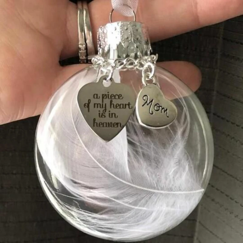 Christmas Ball Hanging Ornament, Pendant for Decorations, I Have An Angel in Heaven Memorial, Home Decor, 2024