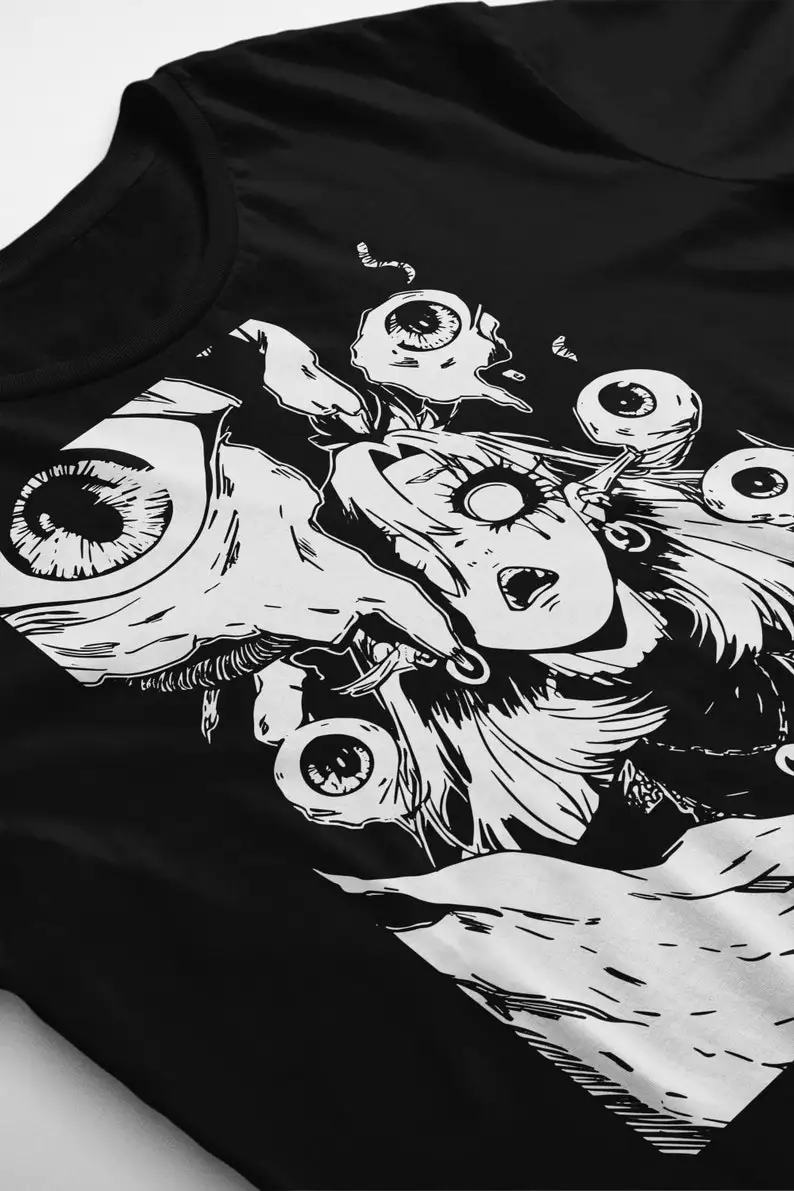 Eyeball Horror  Weirdcore  Goblincore  Japanese Horror Alt Clothing  Grunge Goth Clothes  Gore