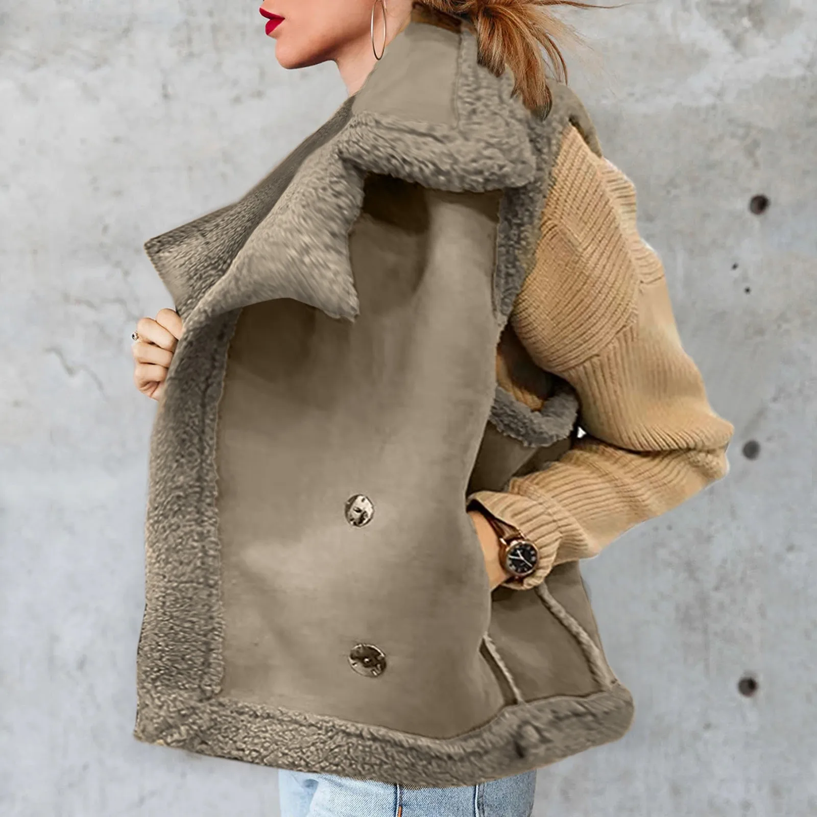 Women Fur Suede Vest Jacket Autumn Casual Button Cardigan Sleeveless Vests Female Winter Warm Outdoor Waistcoat жилетка женская