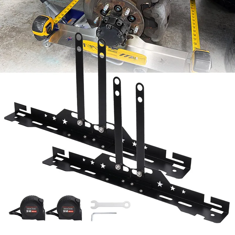 Heavy Duty Wheel Leveling Aligner Four Wheel Alignment Tool Kit Auto Tire Maintenance Car Modification Supplies