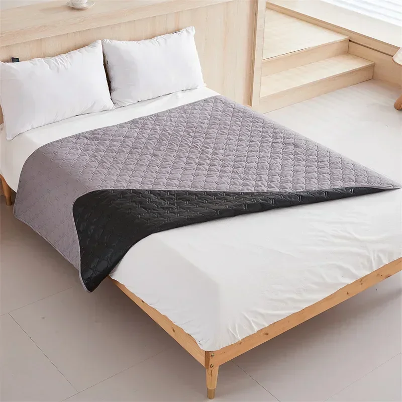 Solid Color Plaid Bedspread Mattress Cover Bed Breathable Kids Pets Mattress Protector Covers Dog Cats Bed Mat Beds Sheet Pad