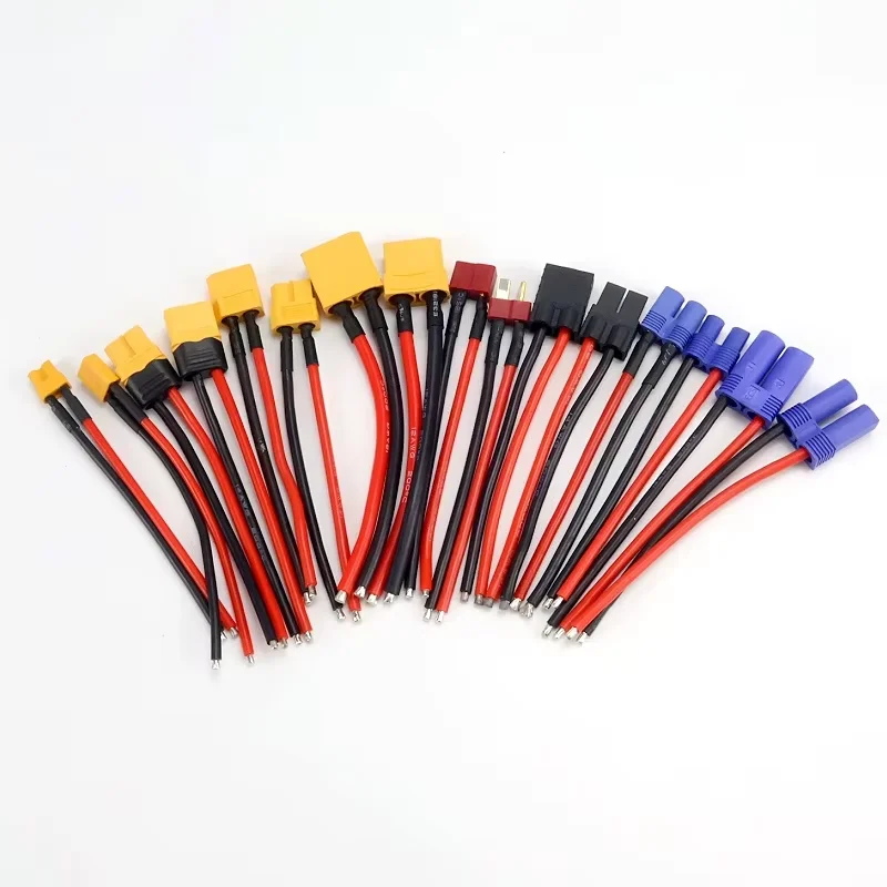 Xt60 Xt30 T Xt90 T-Stecker Männlich/Weiblich mit 12/14/16AWG Silikonkabel 100mm für RC-Batteriekabel – Detail 1