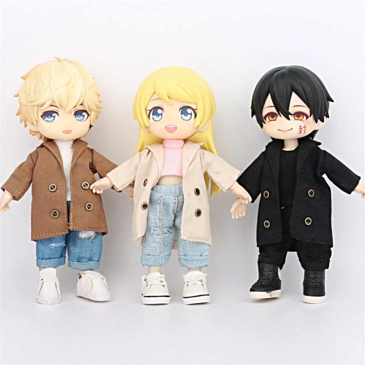 

Одежда для кукол OB11: модный длинный плащ, верхняя одежда для кукол BJD 1/12, аксессуары для кукол, подходят для кукол Молли.