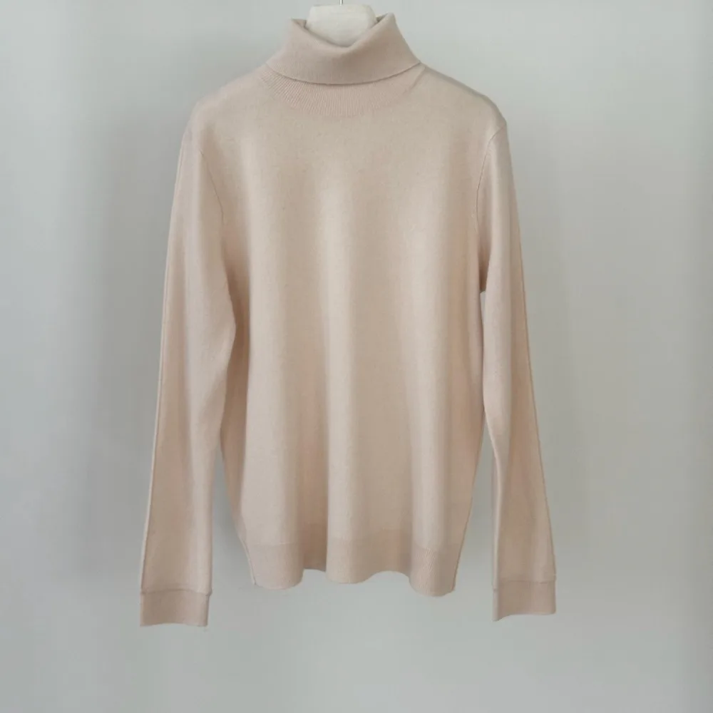 

Turtle Collar Cashmere Blended Wool Base Sweater