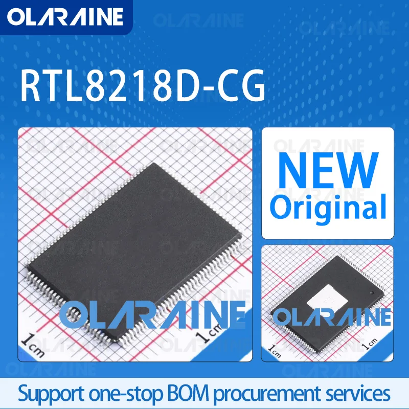 

1/5/10Pcs RTL8218D-CG LQFP-128 original 100% new ic chip Ethernet transceiver voltage 1.1v OLARAINE