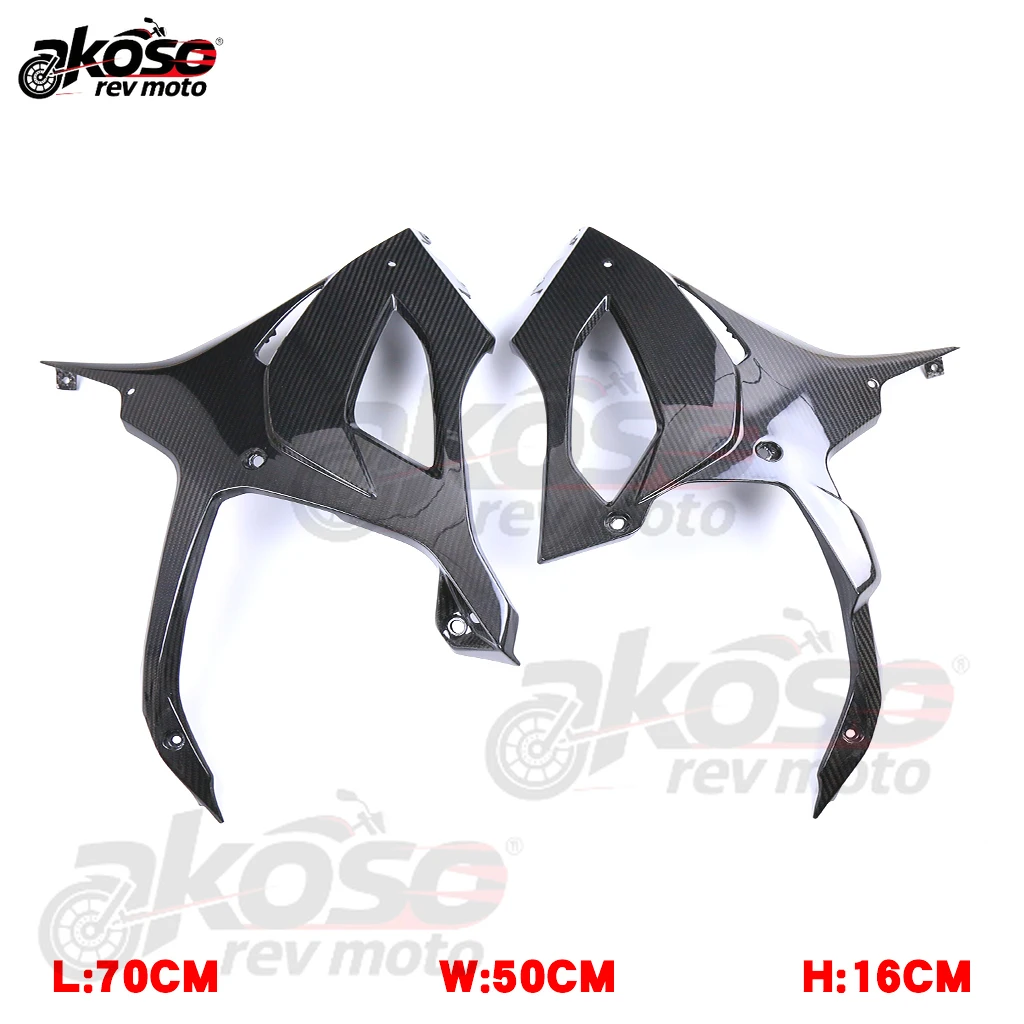 Lower Side Panels Fairings Belly Pan Pure 3K Carbon Fiber Accessories For BMW S1000RR 2019-2022 Cowling Plates Motorcycle Parts