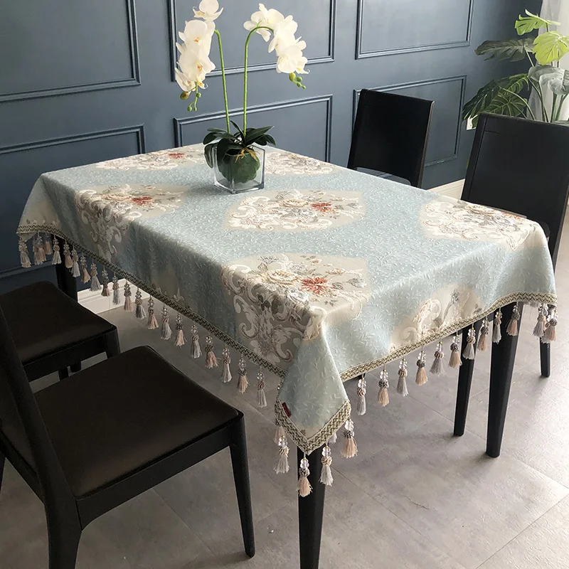 Chinese -style table cloth Xuenier dining table cloth coffee table art light luxury cover European -style rectangular round tabl