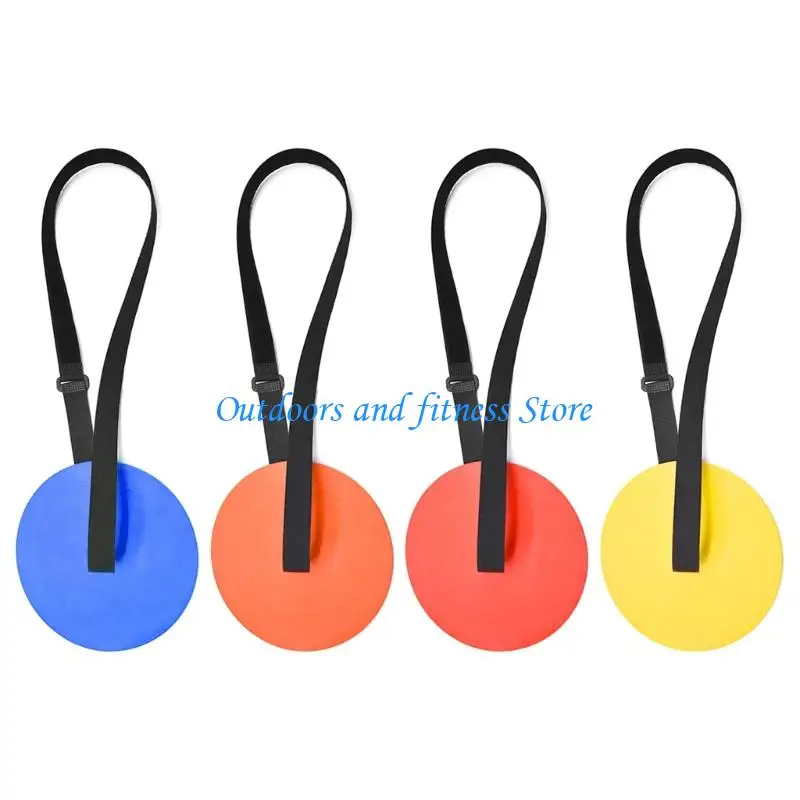

H053 4Pcs Adjustable Football Training Disc Football Training Targets Plate Practice Tool for Hockey, Soccer, Baseball