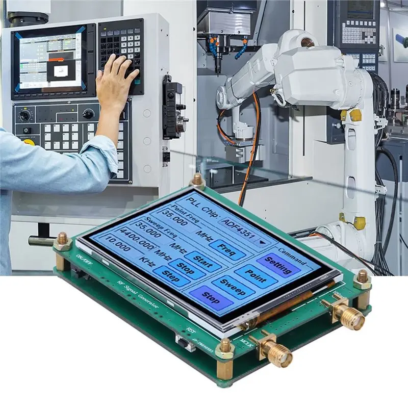 HOT!A72T ADF4350 For RF Signal Source Generator Module 137.5Mhz- 4400Mhz With Integrated LCD Display For Testing Development