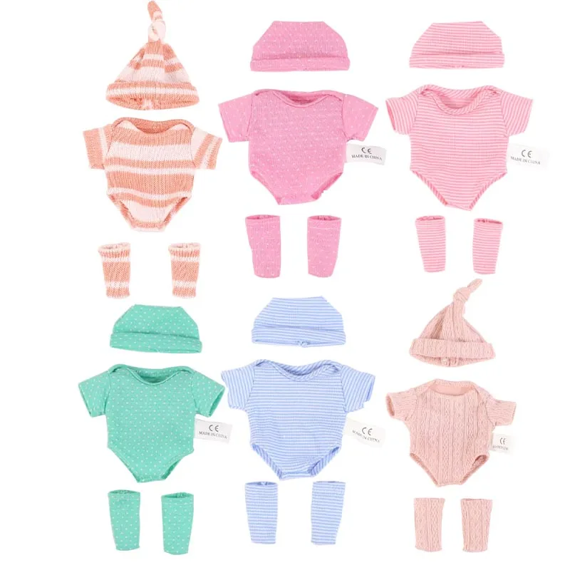 Ropa para muñecas Reborn de 20cm, accesorios para muñecas DIY, ropa de juguete para muñeca bebé de 8 pulgadas, Mini suéter, accesorios de ropa para muñecas