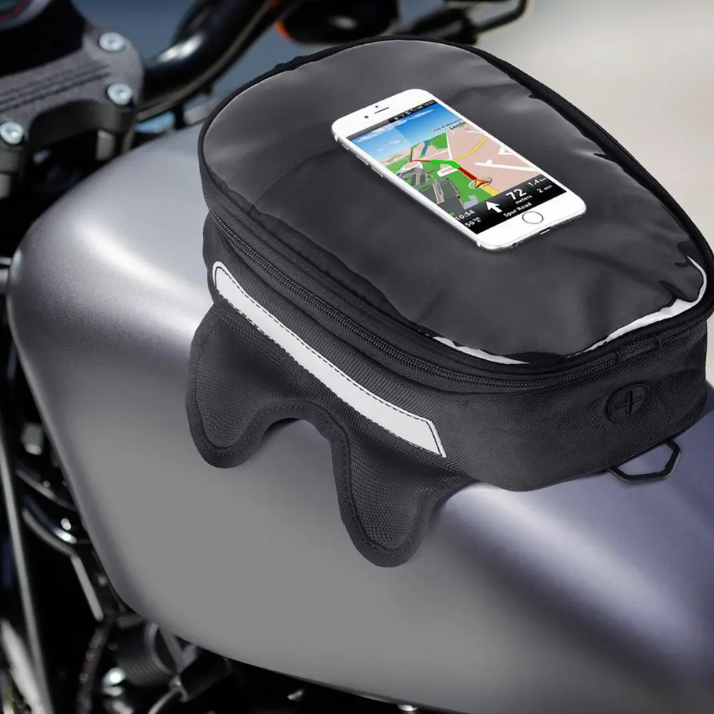 Magnetic Fuel Tank Bag Motorcycle Waterproof Durable Organizer Multiple Compartments Cycling Backpack Tote Motorbike Carrier