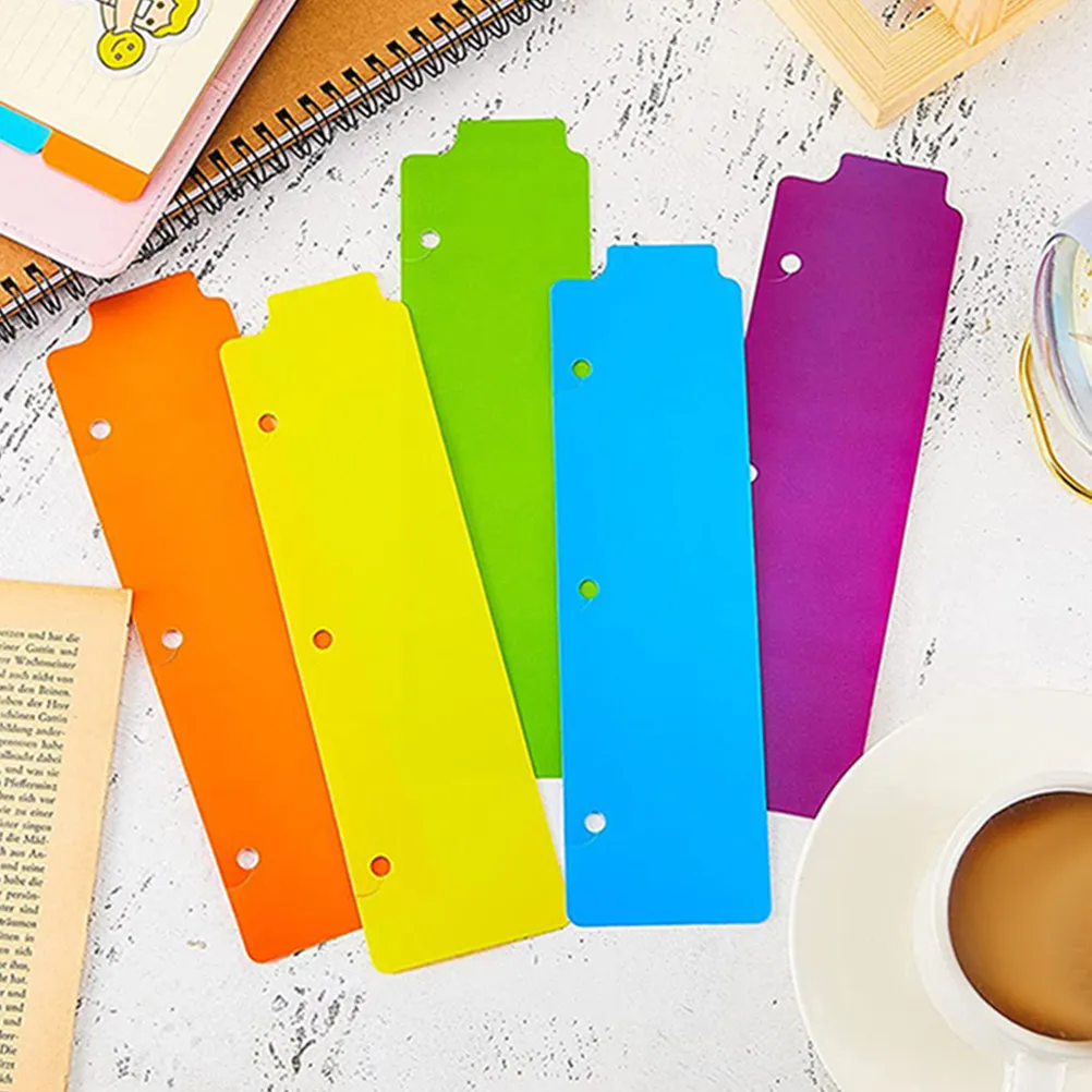 

15Pcs Snap-in Binder Bookmarks Repositionable Mini Dividers for 3-Ring Binder and Spiral Planner Colorful Plastic Page Finders