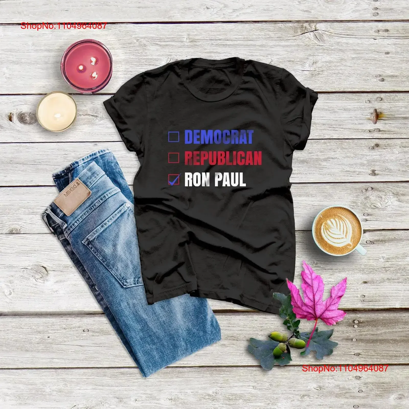 رون بول مؤيد للرئيس التحرري السوق الحرة الاقتصاد النمساوي Mises Rothbard تي شيرت عتيق مغسول قليلاً #1