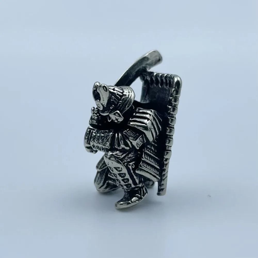 Japanese Broadsword Samurai Paracord Woven Bracelets Beads Pendants DIY Hangings Charms Brass Backpack Lanyard Pendants EDC