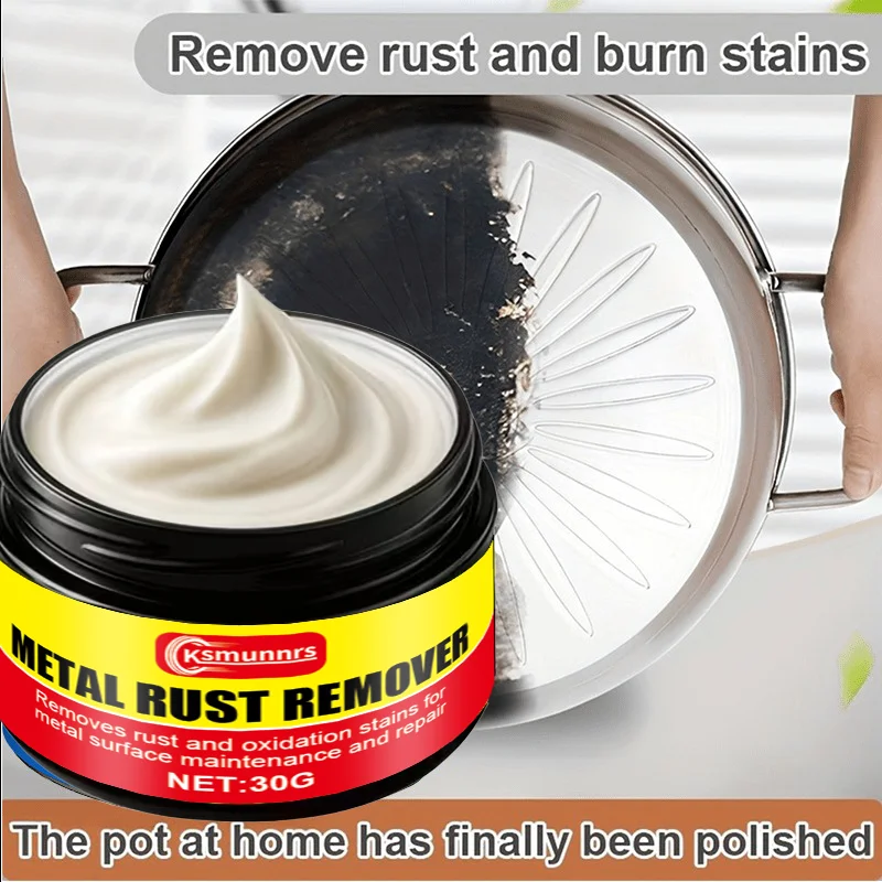 New Metal rust remover paste, quickly dissolves rust stains, renovates kitchenware, hardware, ceramics and car wheel surfaces