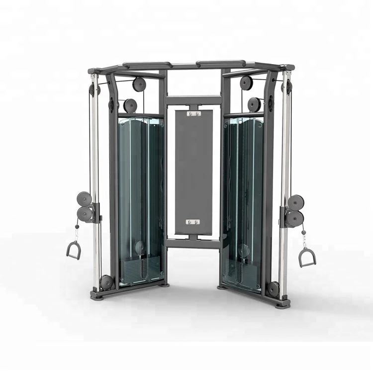 Commercial Dual Adjustable Pulley Safety Metal Professional Gym Equipment For Back Shoulder & Arms Strength Training