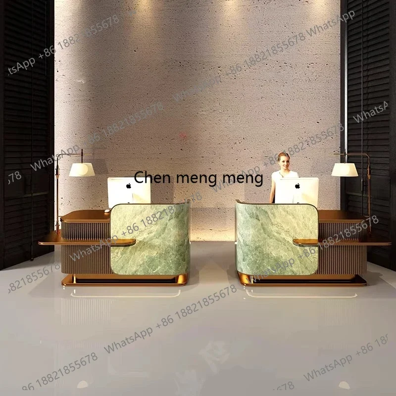 G153 Black Medical Reception Desks Beauty Luxury Beauty Modern Reception Desks White Front Recepcion Mostrador Office Furniture