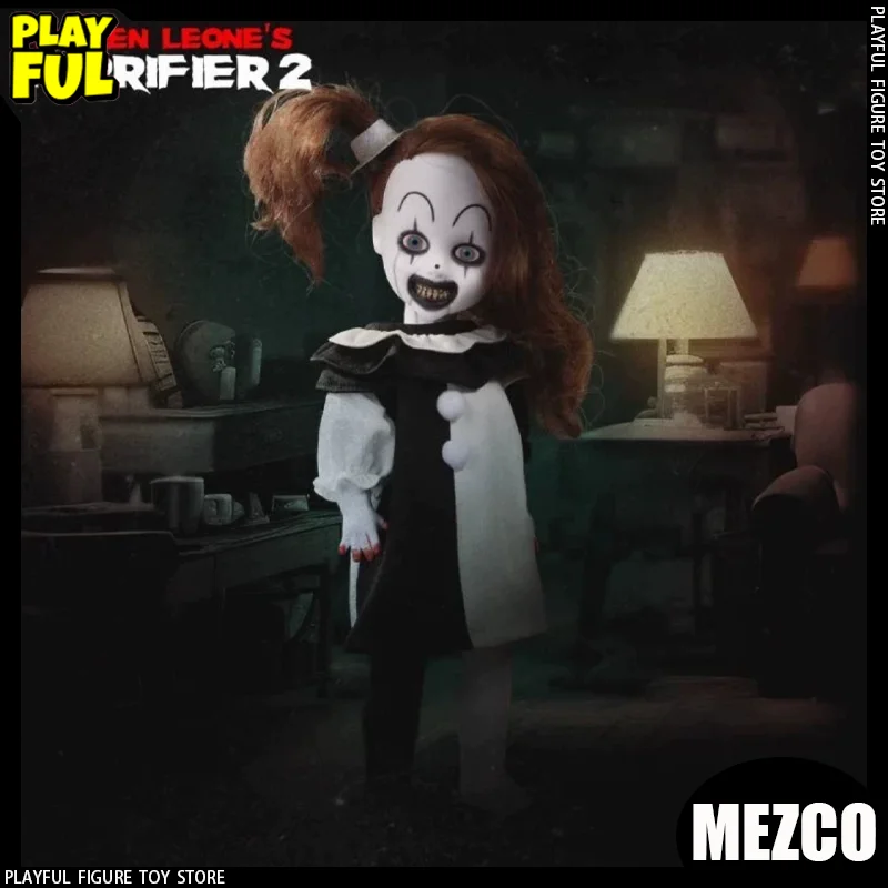 

New In Stock Original Mezco Terrifier 2 Little Pale Girl Anime Figure Ldd Presents Damien Leones Terrifier Doll Toys Kids Gift
