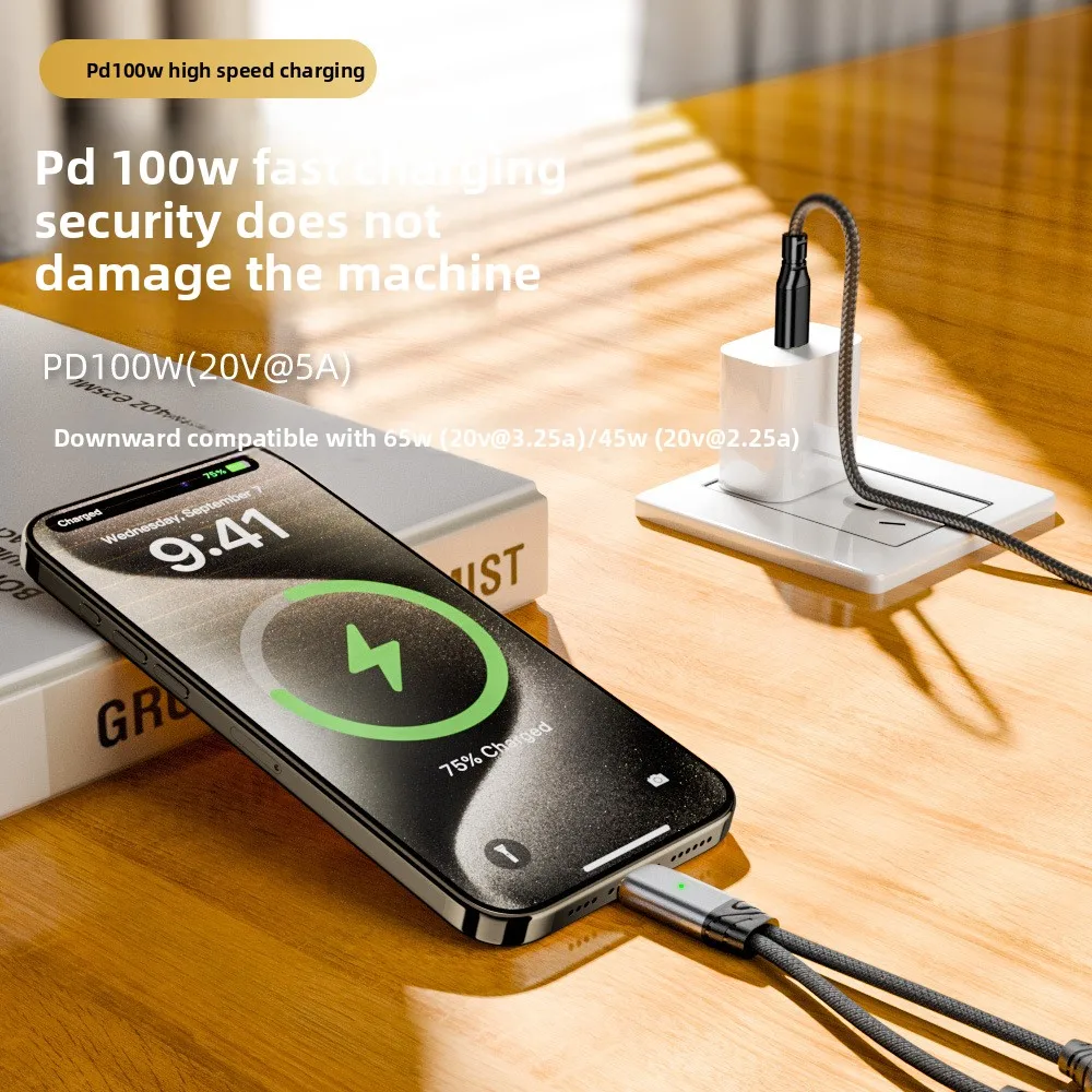 Dual USB C Headphone & Charger Adapter Splitter Fast Charging 2-in-1 Type C to USB-C Audio Adapter