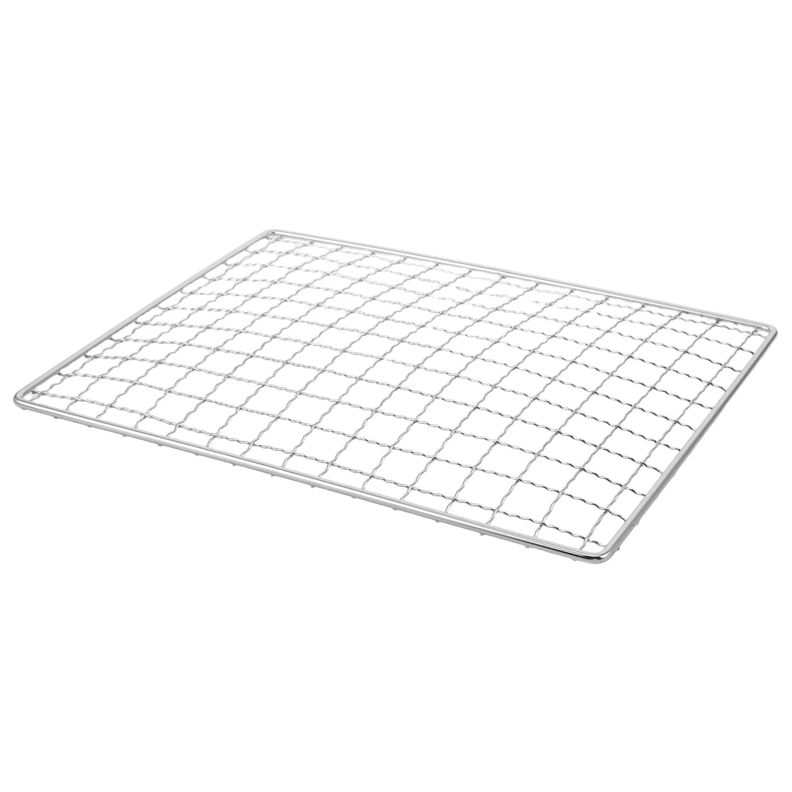 Stainless Steel Grill Mesh Mat Non Stick Bbq Cooking Wire Mesh Net Barbecue Baking Roasting Mat for Outdoor Camping Picnic view 4