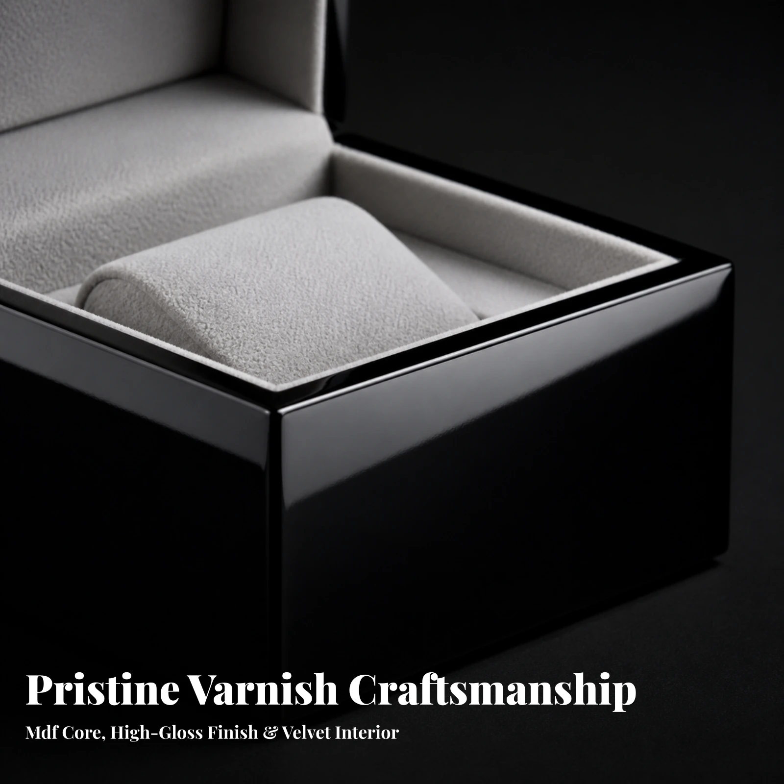 Watch Box with Cushion Refined Watch Gift Box Exquisite Velvet-Lined for Gifting