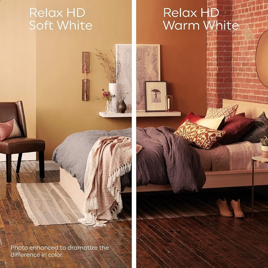 Relax LED Light Bulbs 40 Watt Soft White A19 4 Pack