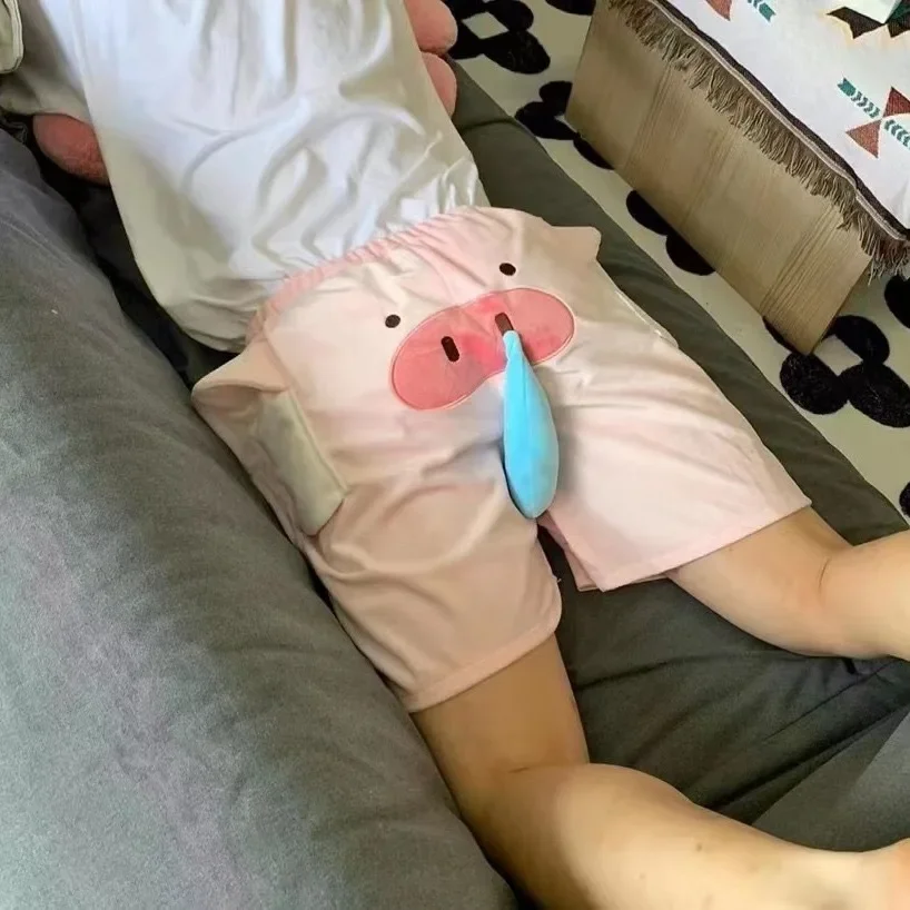 Paar-Spaß-Shorts Elefanten-Quetsch-Teleskop-Kleinschildkröten-Quetsch-Quietsch-Freizeitshorts Elastisch für Zuhause Verschiedene Optionen – Detail 12
