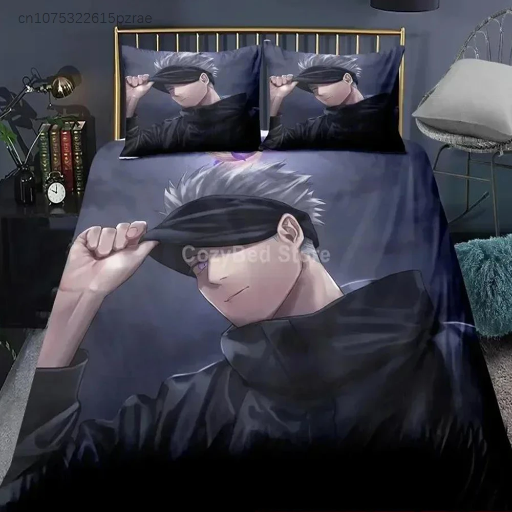 Jujutsu Kaisen Bedding Set Japan Famous Anime Duvet Cover Sets Comforter Bed Linen Twin Queen King Single Size Dropshipping Gift