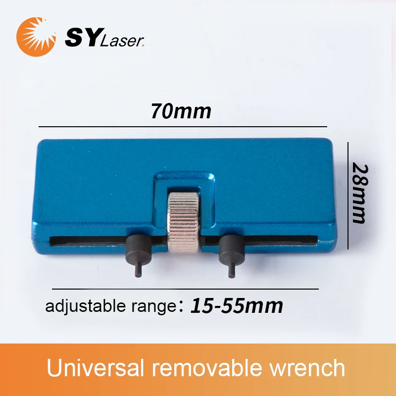 Accesorios de barriles de lente colimadora de enfoque, cabezal láser, máquina cortadora láser, herramienta de llave de extracción de espejo universal portátil