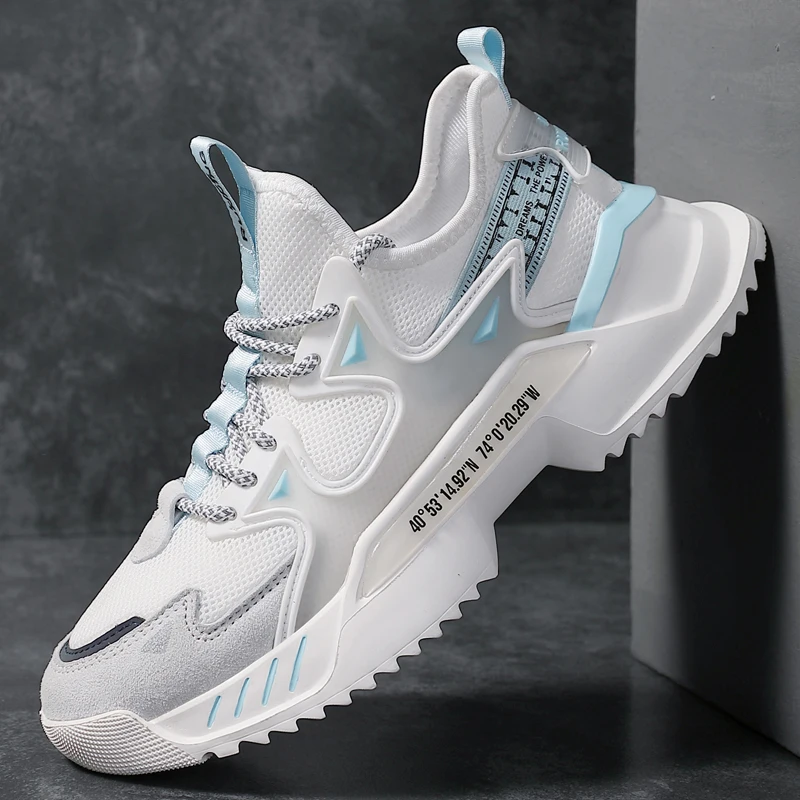 

Мужская обувь 2024, новая весенне-осенняя спортивная обувь, прочные и легкие кроссовки, дышащие для подростков, средний шт.