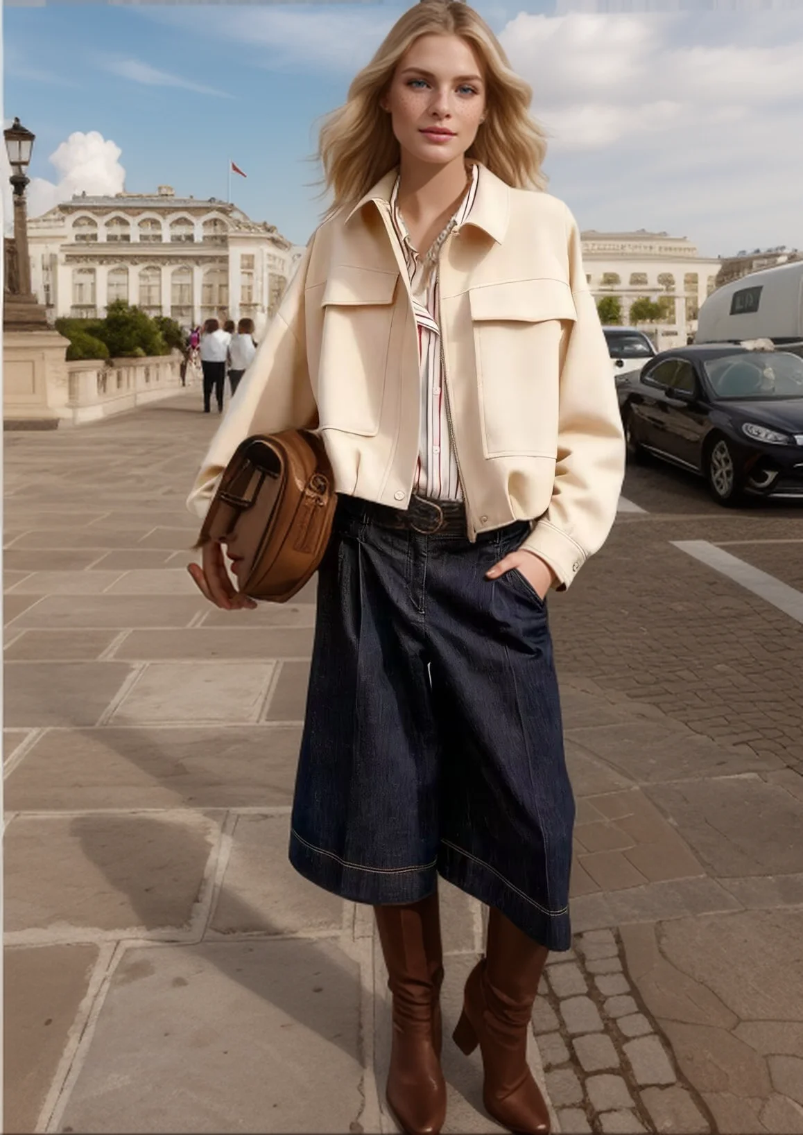 Europäische und amerikanische Trend-Pilotenjacke, vielseitig, locker geschnitten, langärmlig, mit Reißverschluss, für Damen