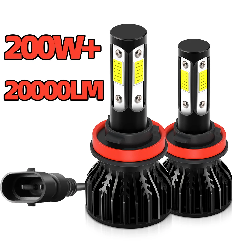 

LED Headlight H7 H11 9005 9006 HB3 HB4 HIR2 9012 9140 9145 H16(JP) Car 200W 20000LM Auto Headlamps 6000K 8000K Bulb 12V Vehicle