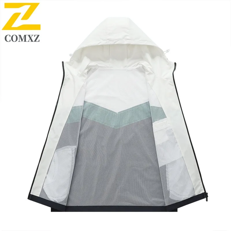 Brand Luxury New Jacket 2025 Classic Hooded Outdoor Camping Windproof Coat Casual Trendy Sportswear Thin Spring Autumn Garment