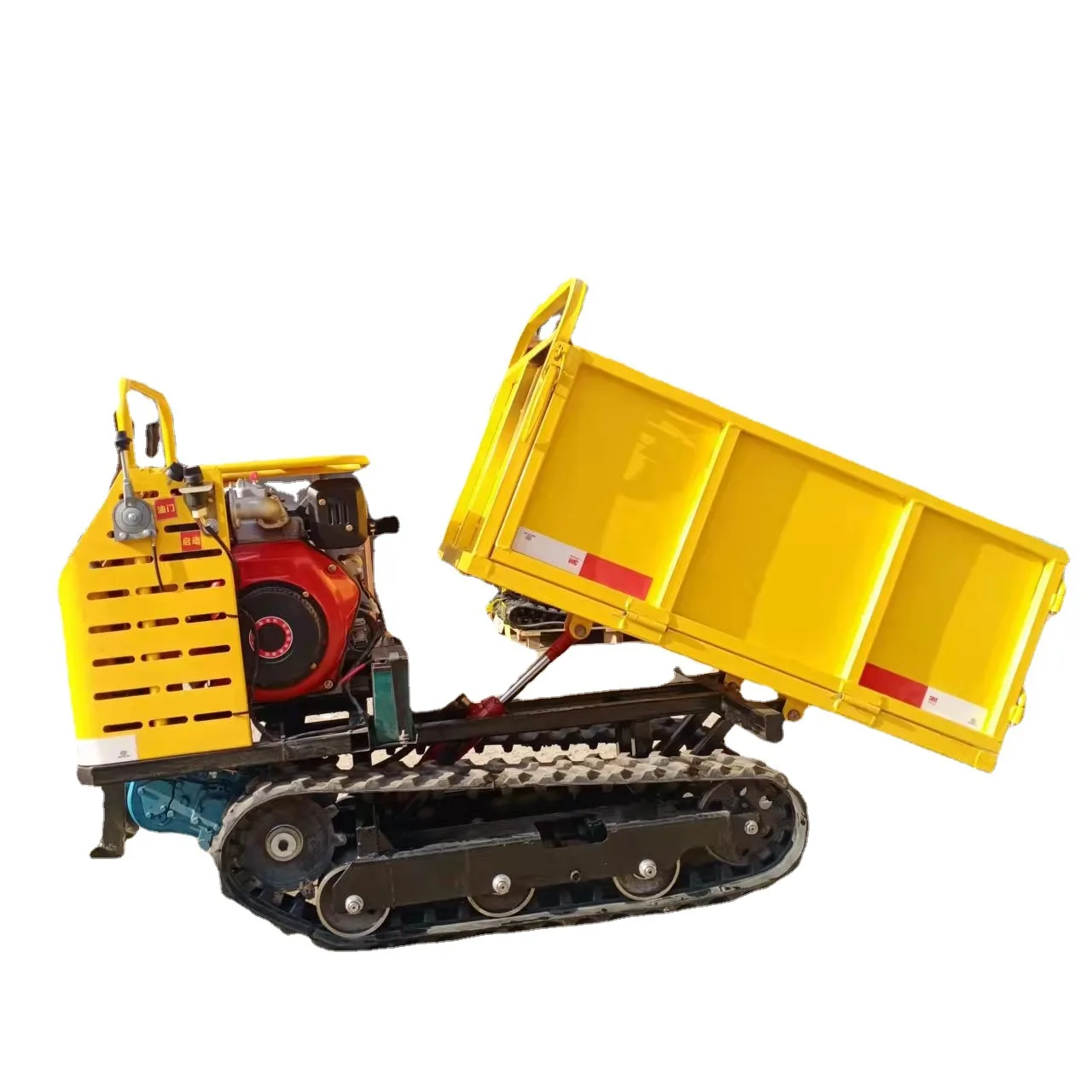 Truck 1.2 T Hand-Held Tracked Carrier Agricultural Diesel Track 