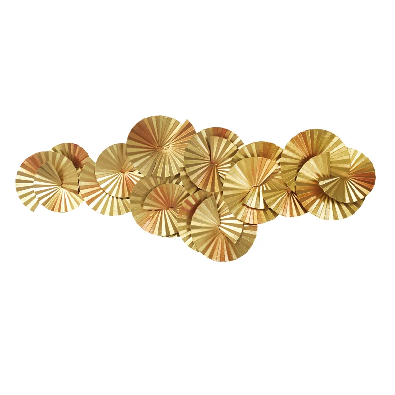 

European living pendant creative metal wrought iron wall decoration dining room TV sofa background wall decoration