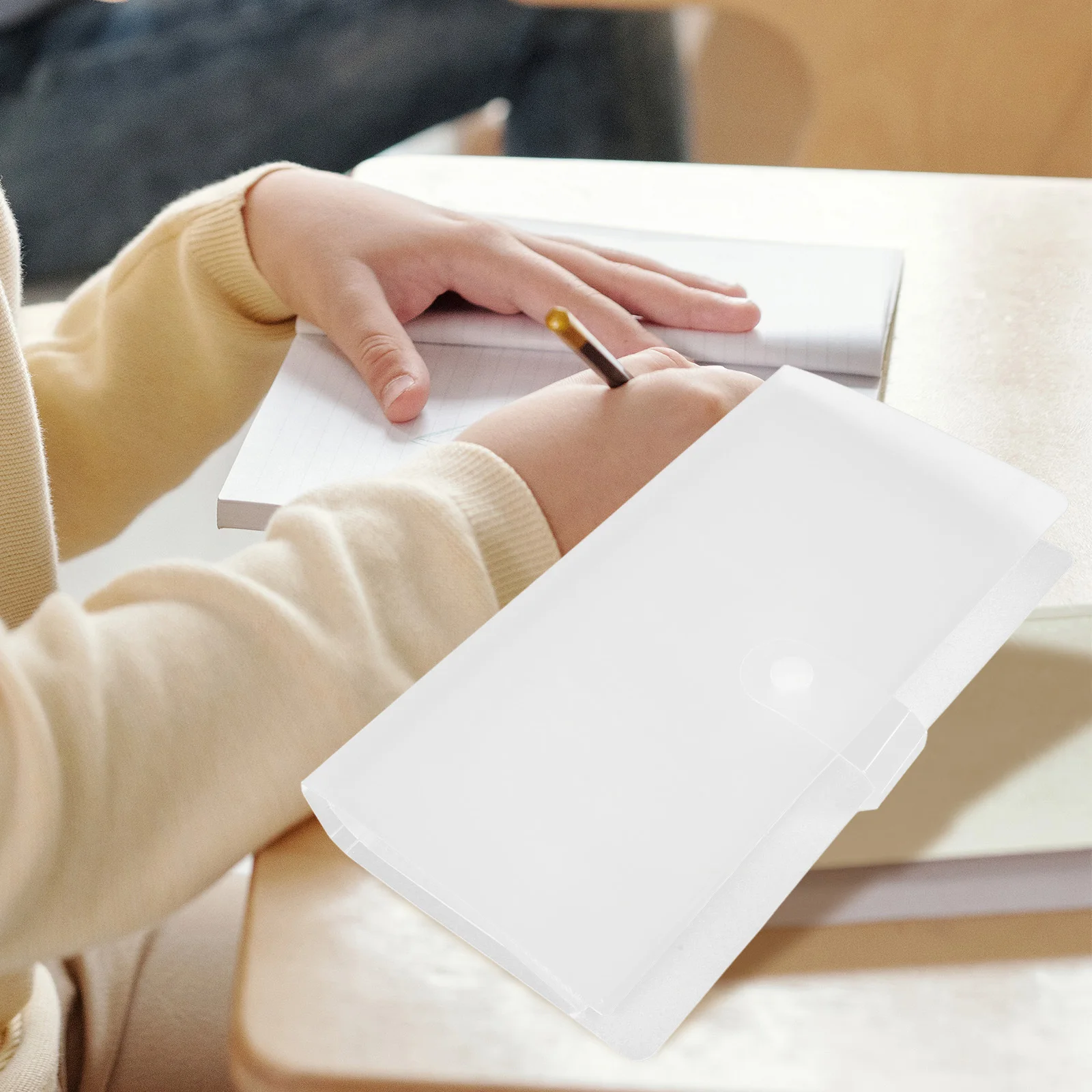 

3-Inch 3-Slot Holder Binder For 120 Cards Pp Material Portable Storage Album Flashcard Organizer Business Credit Photo