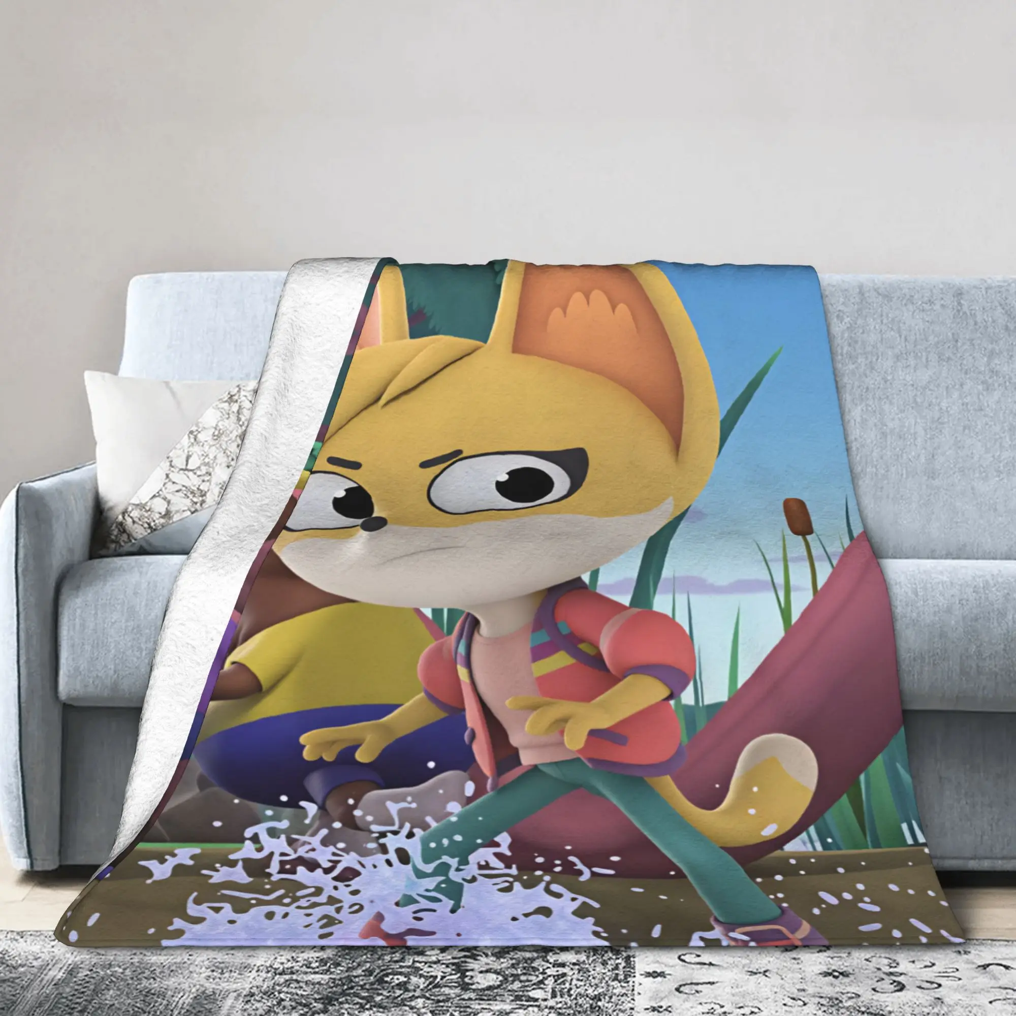 The Creature Cases Cartoon Animation Television Soft Blanket Plush Throw Blanket Living Room Flannel Bedspread Sofa Bed Cover