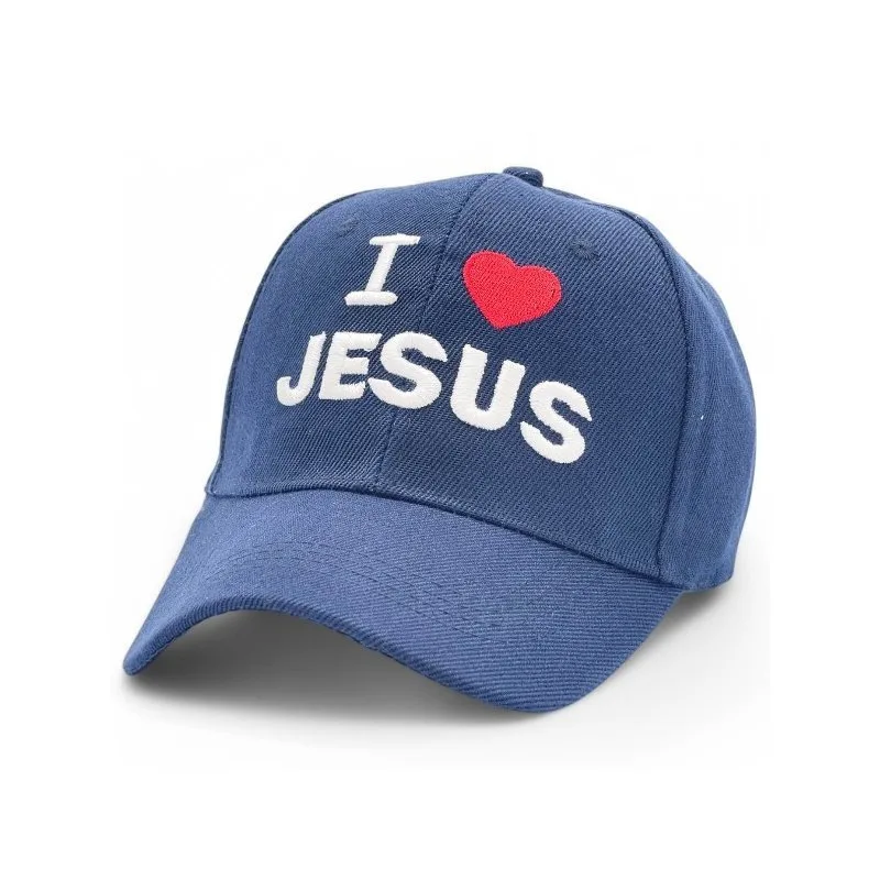 "I Love Jesus" Unique Embroidered BASEBALL CAP Adjustable, UV protection Design for Men, Perfect for Outdoor Activities, Casual