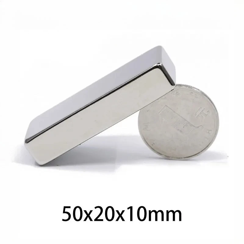 50x20x10mm Super Strong Magnets Powerful  Block Magnet 50x20x10mm For  Fridge,DIY,Building,Scientific,Craft,Education 50*20*10