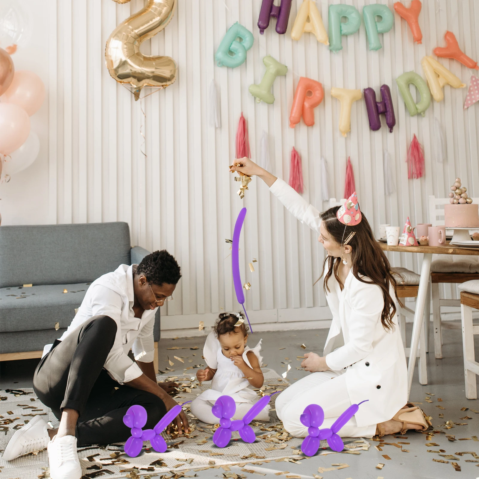

Creative Balloon Balloons Bulk Twisting Kit Decorative Drop Linking Latex Birthday