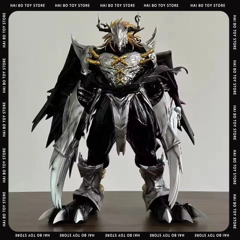 Digimon Adventure 37cm Black War Greymon Anime Figure Model Statue Boys Collection Model Desktop Decoration Ornament Toys Gifts