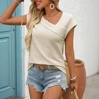 Solid Casual Loose Blouses For Women Fashion 2025 Summer Vintage Women's Oversized Shirts And Blouses Elegant Youth Female Tops - Image 3
