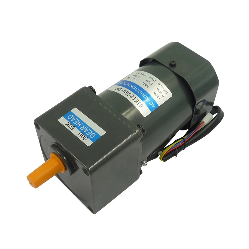 120 watt 10rpm 50rpm 300rpm ac reduction gearbox motor speed control motor