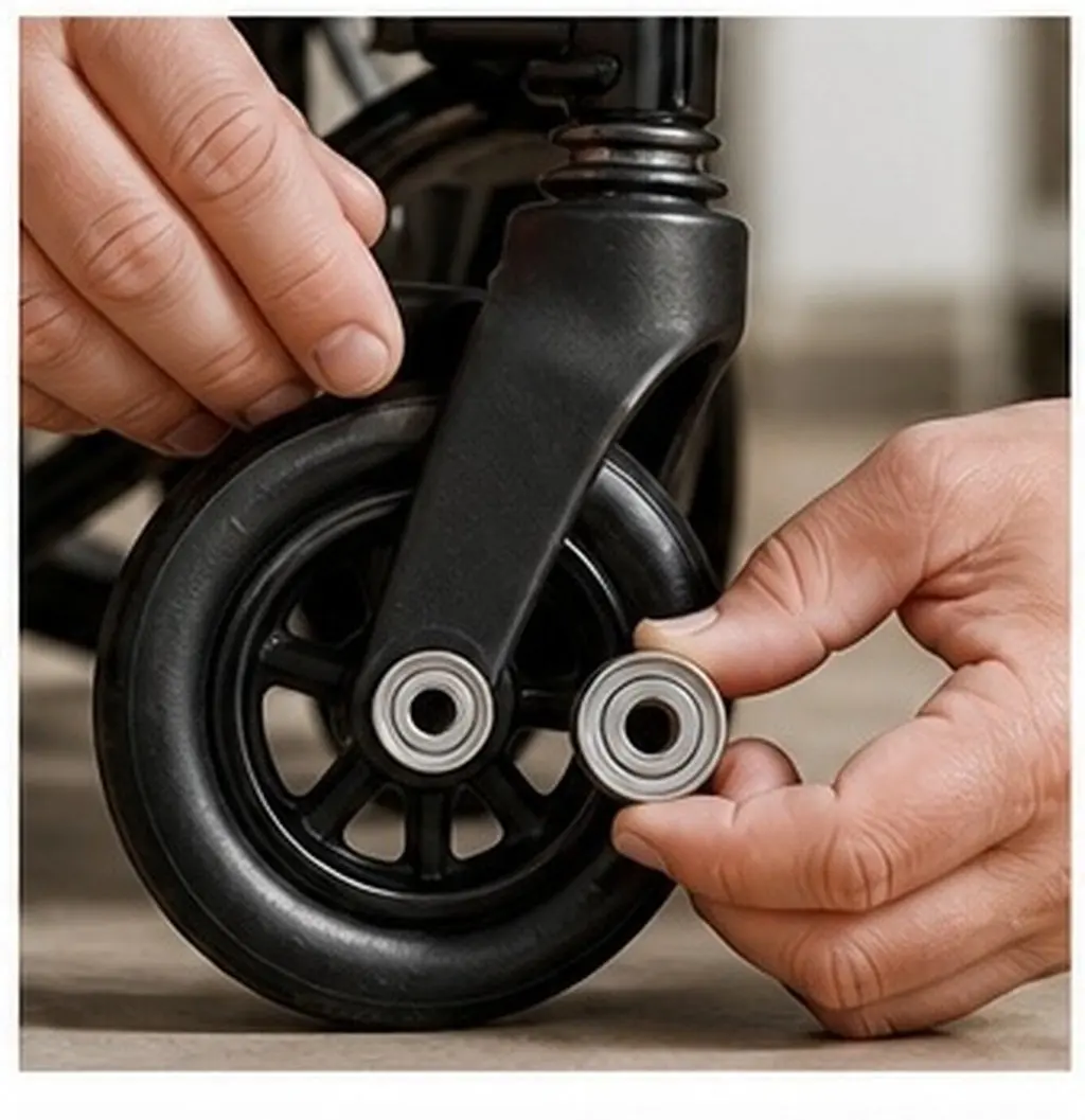 4pcs Wheelchair Front Wheel Bearings Set for Manual Wheelchairs – Smooth Rolling, Easy Replacement, Reliable Support