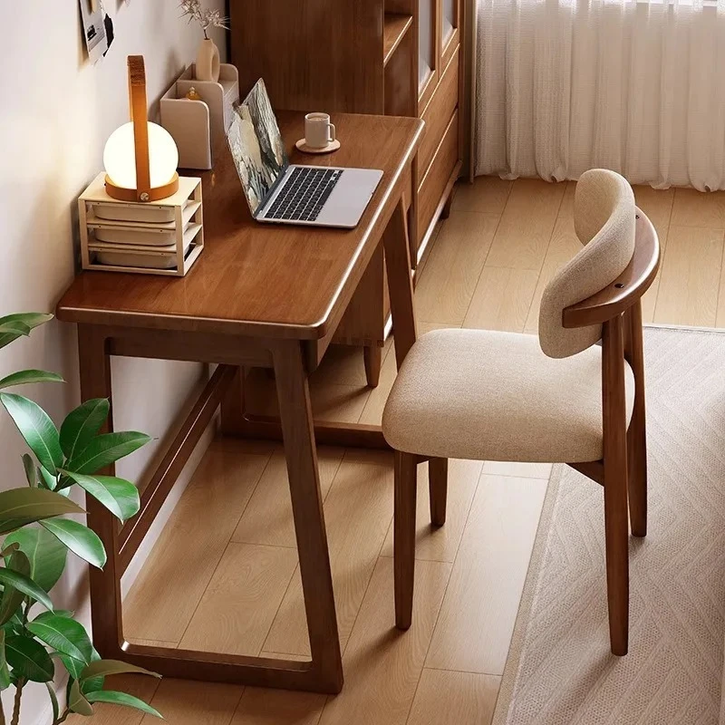 Solid wood desk 45cm wide and narrow table small apartment student home study table bedroom simple computer desk desk