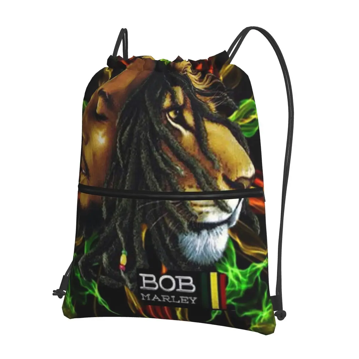 

Jamaica Singer Reggae Rock Bob Marley Backpacks Fashion Drawstring Bags Storage Bag Book Bags for Travel School