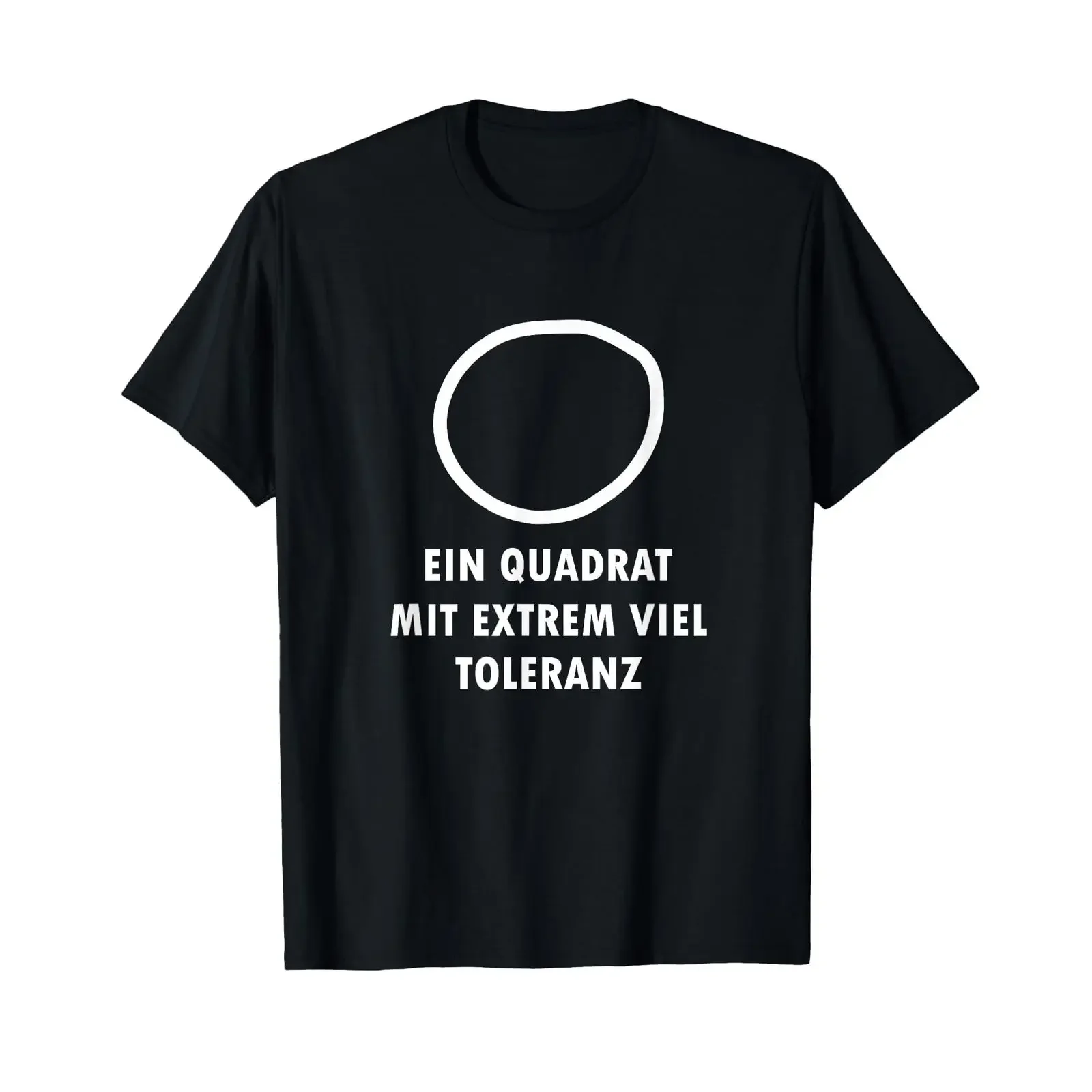 A square with an extremely high level of tolerance Funny Nerd T Shirt vintage Washed Breathable Casual homme Stretched fashion
