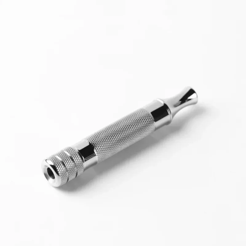 Yaqi Diagonal Stainless Steel Safety Razor Handle with A 77mm Handle Length And 13MM Lightweight Portable Durability 48g Weight
