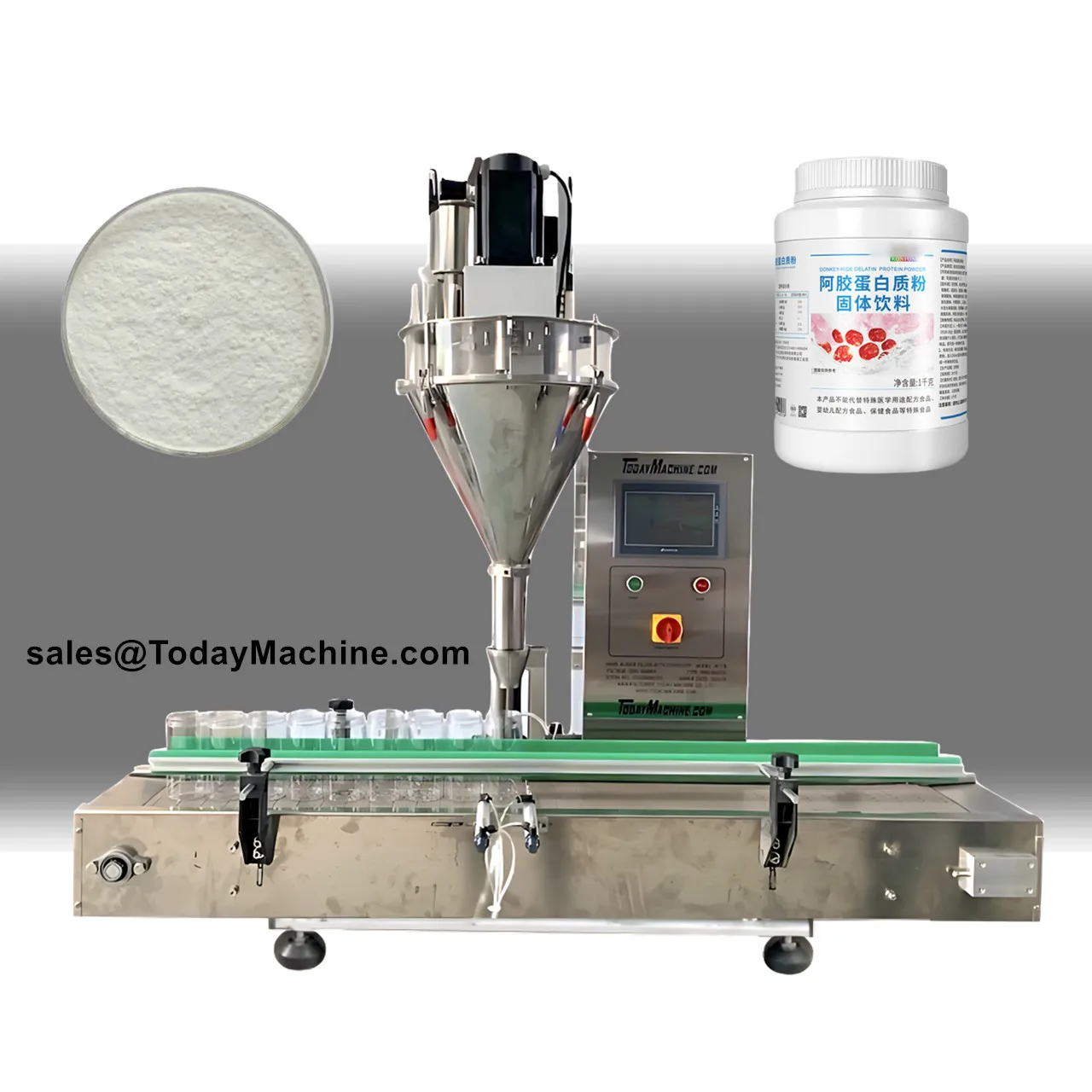 Cosmetic Chemical Powder Weighing Dosing Auger Powder Filling Machine